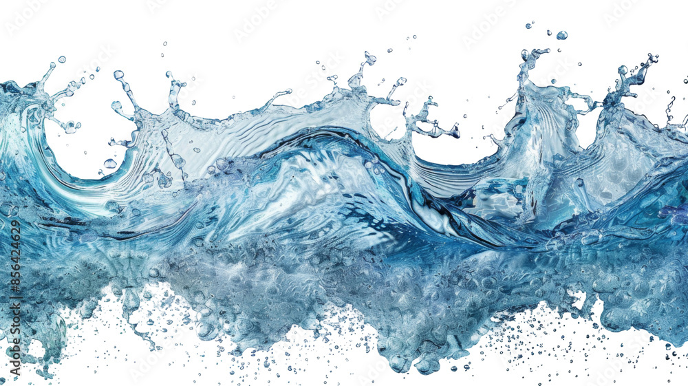 High Energy Fluid Motion Burst with Fresh Aqua Tones High Energy Fluid Motion Burst with Fresh Aqua Tones