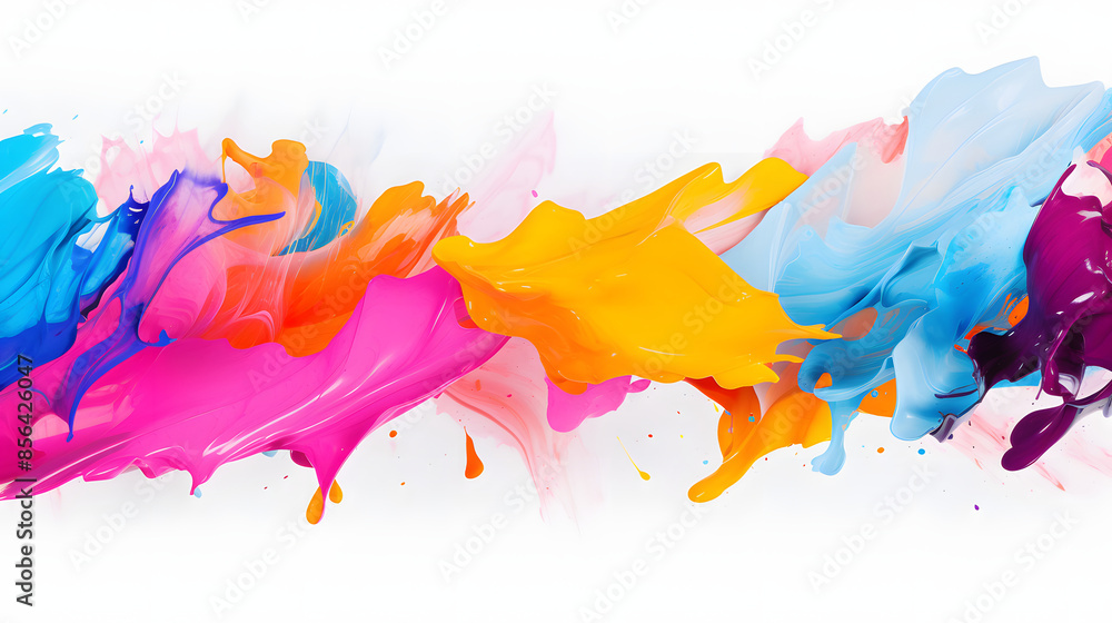 Fototapeta premium colorful paint splash