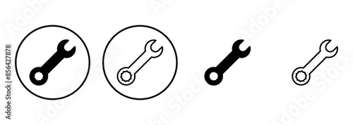 Wrench icon set. repair icon vector. tools icon vector