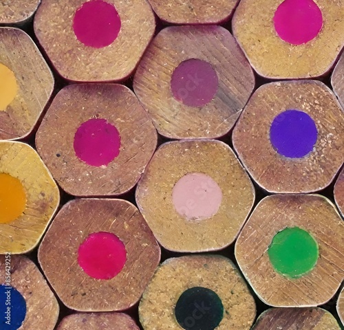 Wallpaper Mural close up of pencils, texture, color, macro, art, pencils, food, round, brown, close-up, money, closeup, design, wooden Torontodigital.ca