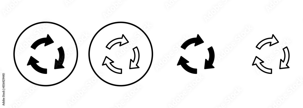 Recycle icon set. Recycling vector icon. Recycle icon set. Recycling vector icon.