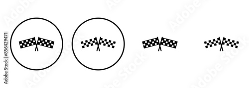 Racing flag icon set. race flag icon.Checkered racing flag icon