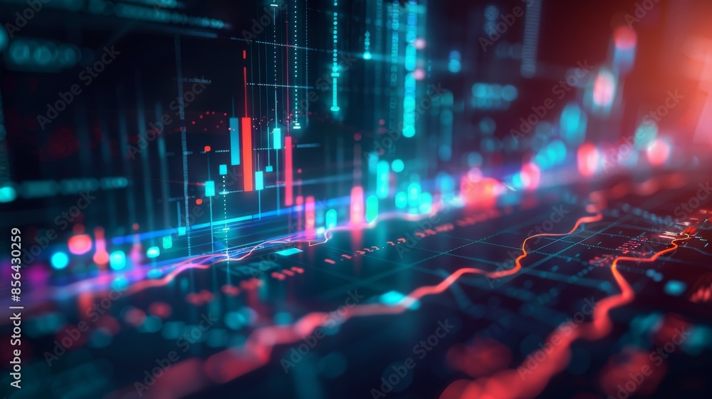 Clean and minimalistic stock chart with a focus on technical indicators such as RSI and moving averages Clean and minimalistic stock chart with a focus on technical indicators such as RSI and moving averages