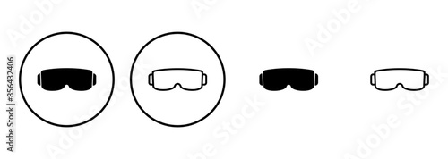 Glasses icon set. Glasses vector icon