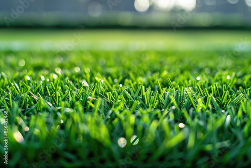 Artificial grass, synthetic grass, perfect grass landscaping with artificial grass, modern home front yard with artificial grass lawn