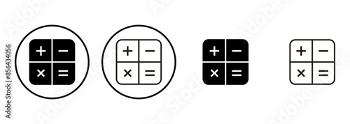 Calculator icon set. Accounting calculator icon. calculator vector