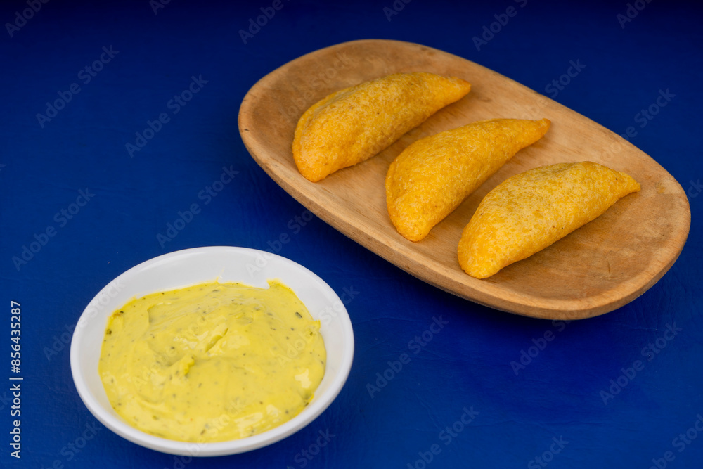 Fried empanadas, typical Colombian food Fried empanadas, typical Colombian food