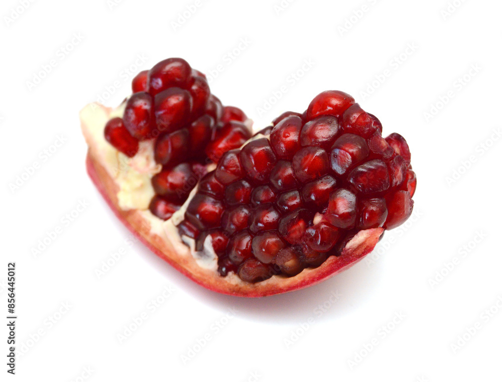 Pomegranate isolated on the white background Pomegranate isolated on the white background