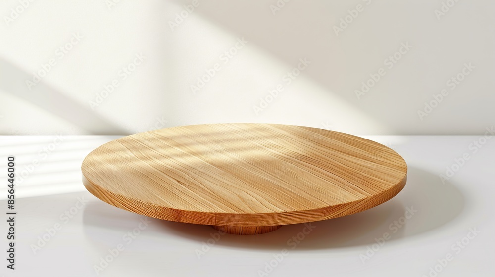 wood table top counter on interior in clean and bright with shadow background, for product montage wood table top counter on interior in clean and bright with shadow background, for product montage