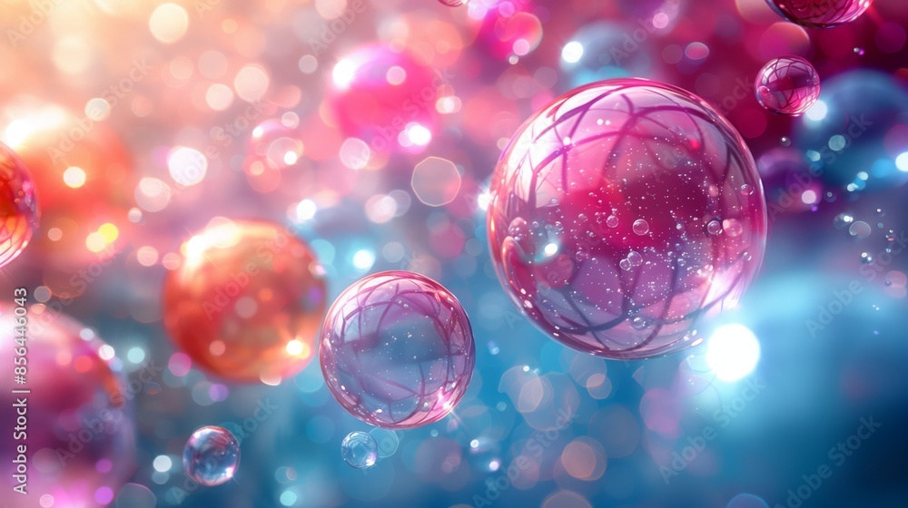 A close-up image of colorful, shiny bubbles and balloons floating in the air against a soft, blurred background. A close-up image of colorful, shiny bubbles and balloons floating in the air against a soft, blurred background.