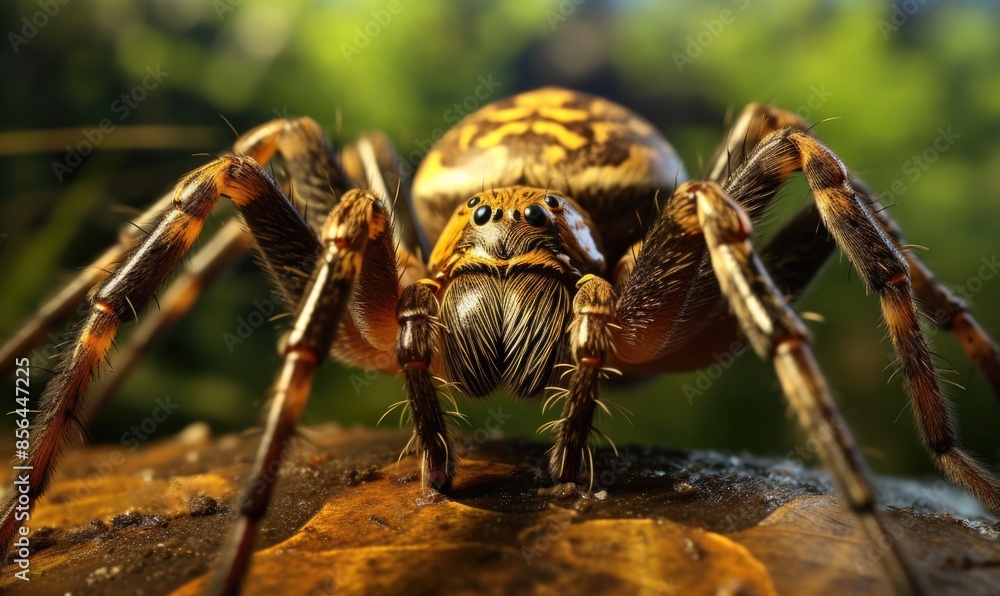 Delicate Artistry of a Spider Weaving its Intricate Web in Natural Colors – Realistic Photography of Passive Hunting Strategy Delicate Artistry of a Spider Weaving its Intricate Web in Natural Colors – Realistic Photography of Passive Hunting Strategy