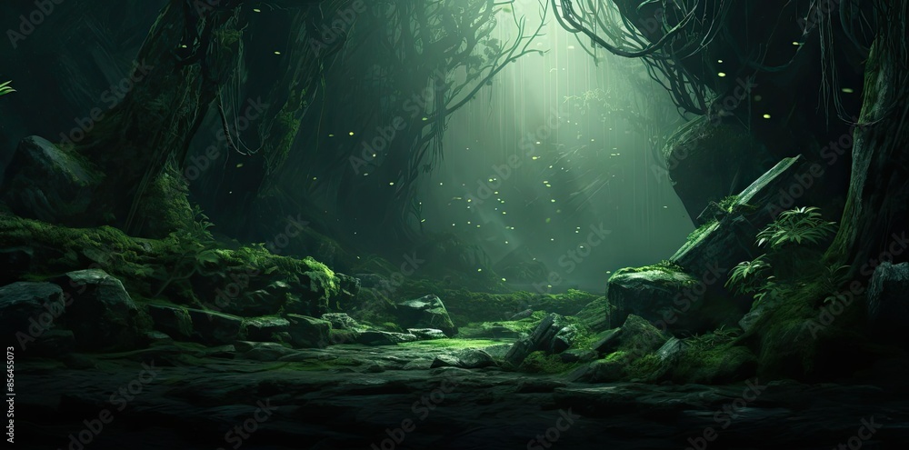backgrounds hd wallpaper of a dark forest with a large tree and a large rock backgrounds hd wallpaper of a dark forest with a large tree and a large rock
