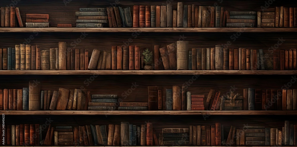 bookshelf background with wooden shelves displaying a variety of books, including a brown book, a wood and brown book, and a book bookshelf background with wooden shelves displaying a variety of books, including a brown book, a wood and brown book, and a book