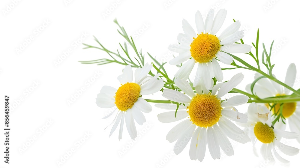 Chamomile flower isolated on white Camomile medicinal plant herbal medicine and natural ingredient for skincare beauty products : Generative AI Chamomile flower isolated on white Camomile medicinal plant herbal medicine and natural ingredient for skincare beauty products : Generative AI