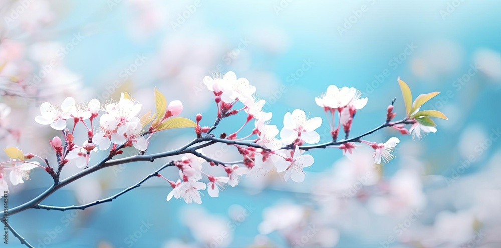 spring background wallpaper featuring a variety of colorful flowers, including pink, white, and pink - and - white blooms, set against a blue sky spring background wallpaper featuring a variety of colorful flowers, including pink, white, and pink - and - white blooms, set against a blue sky