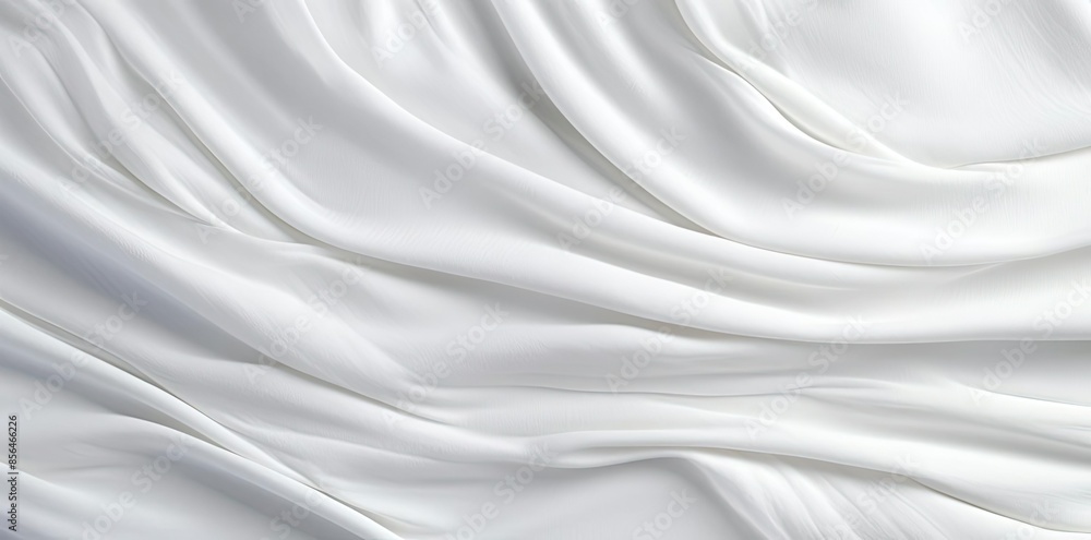 Naklejka premium textured isolated background with a lot of white fabric