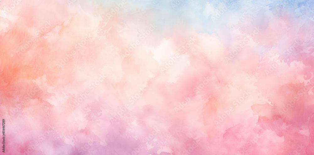 watercolor background with pink and blue hues, featuring a vase of flowers, a jar of honey, and a stack of books watercolor background with pink and blue hues, featuring a vase of flowers, a jar of honey, and a stack of books