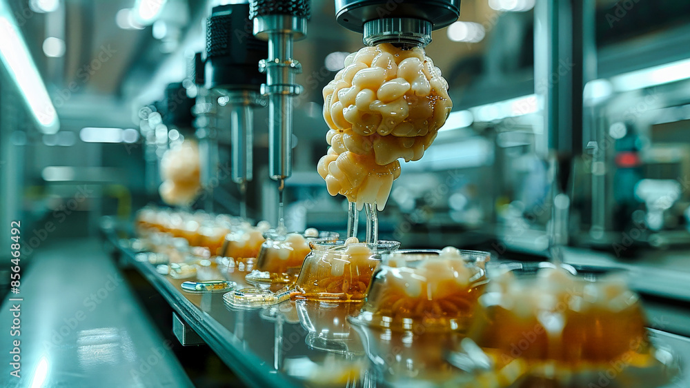 Obraz premium Lab Grown AI Brain Matter