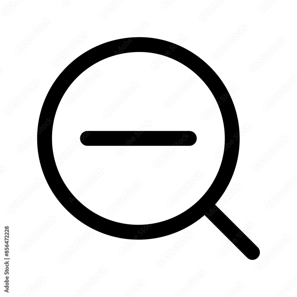 Magnifying icon template Magnifying icon template