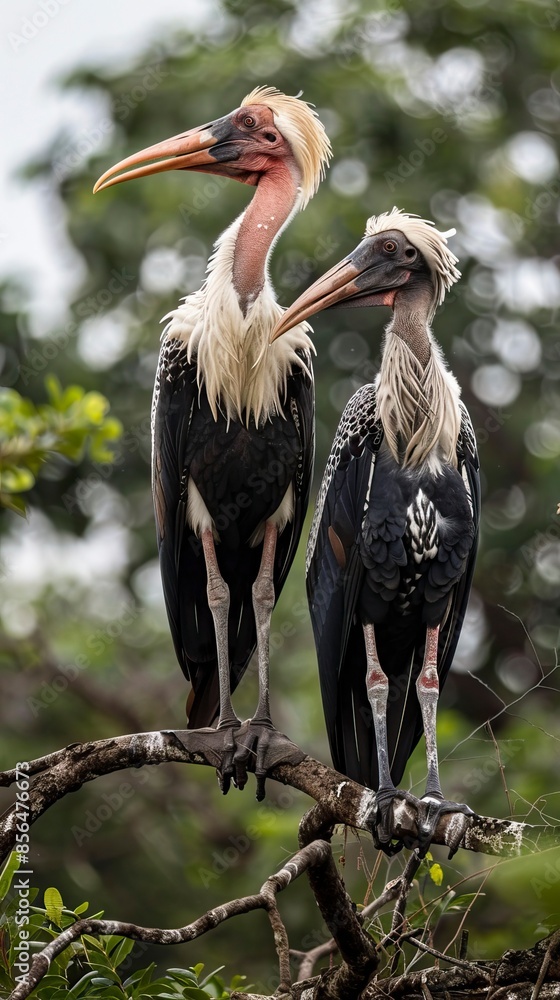 Fototapeta premium Marabou Storks