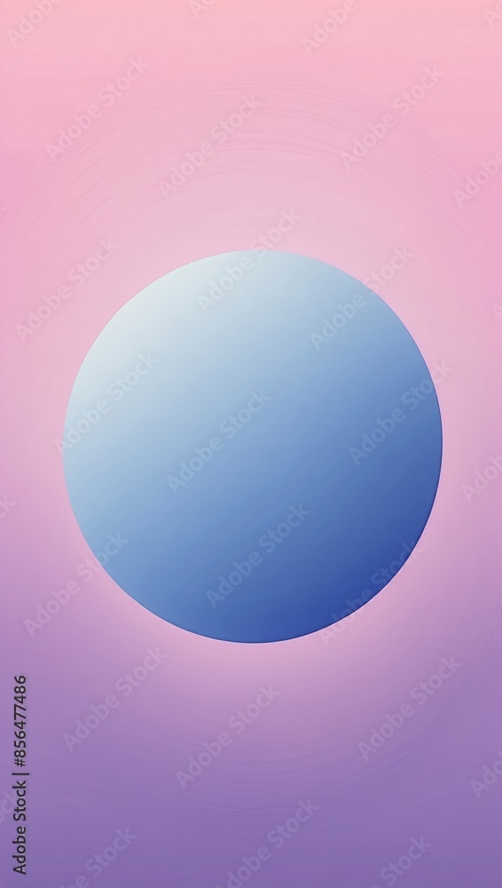 A simple illustration of a blue circle floating against a pink and purple gradient background A simple illustration of a blue circle floating against a pink and purple gradient background