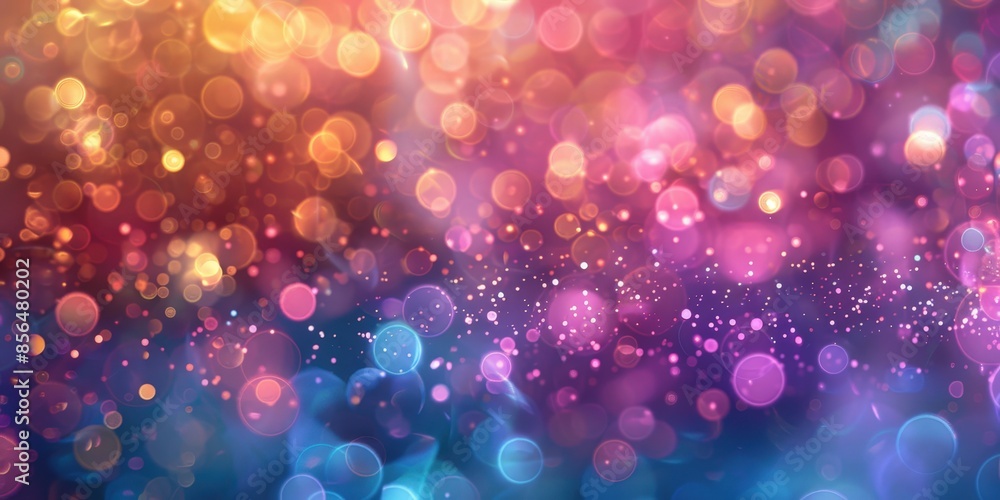 Abstract Bokeh Background with Warm and Cool Tones Abstract Bokeh Background with Warm and Cool Tones