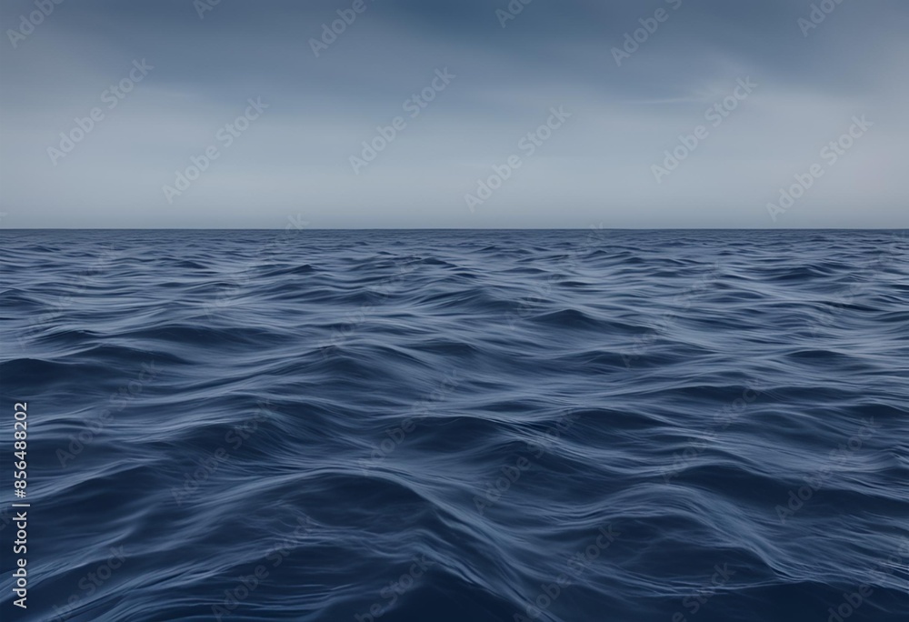 Obraz premium Dark blue sky and sea