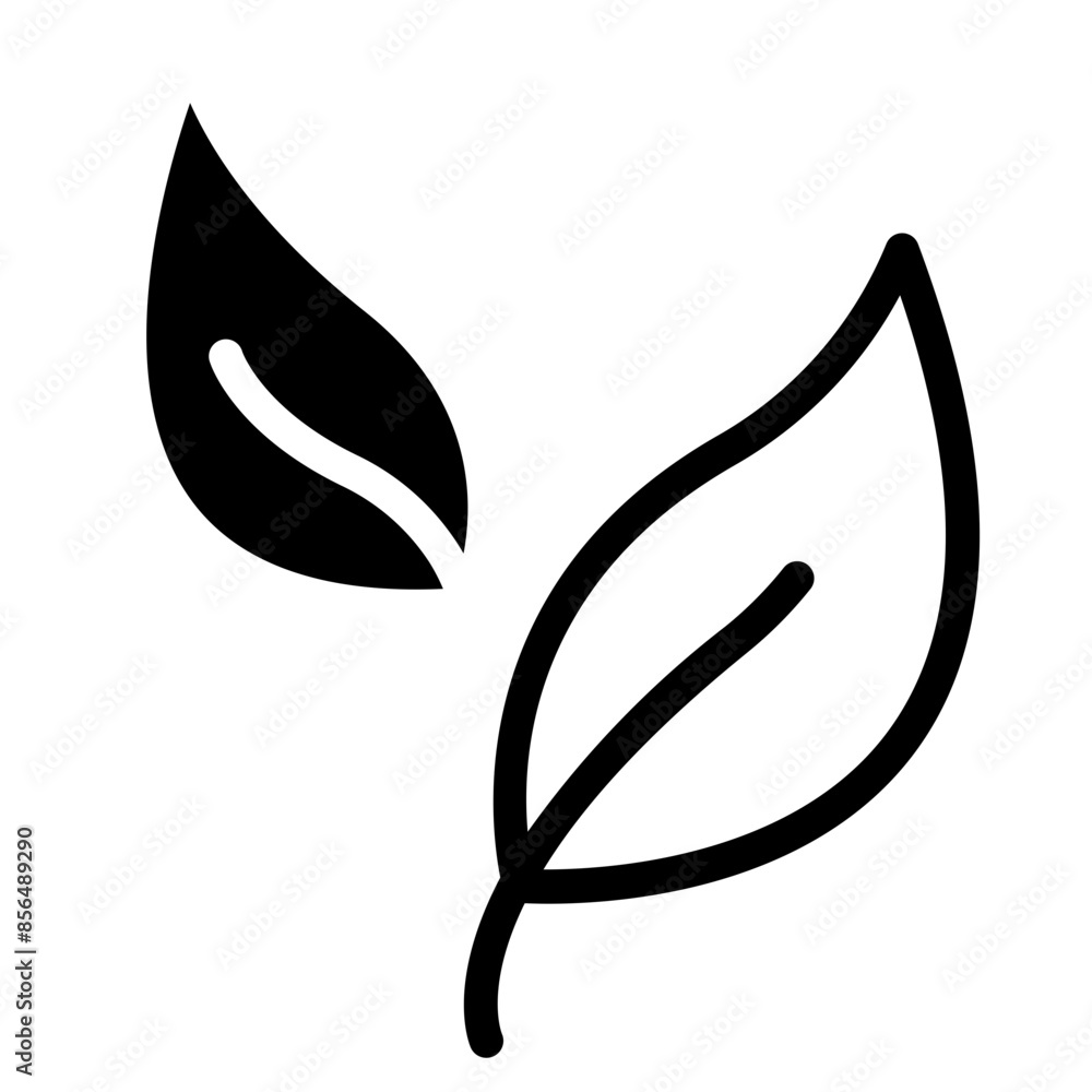 Leaf icon symbol Leaf icon symbol