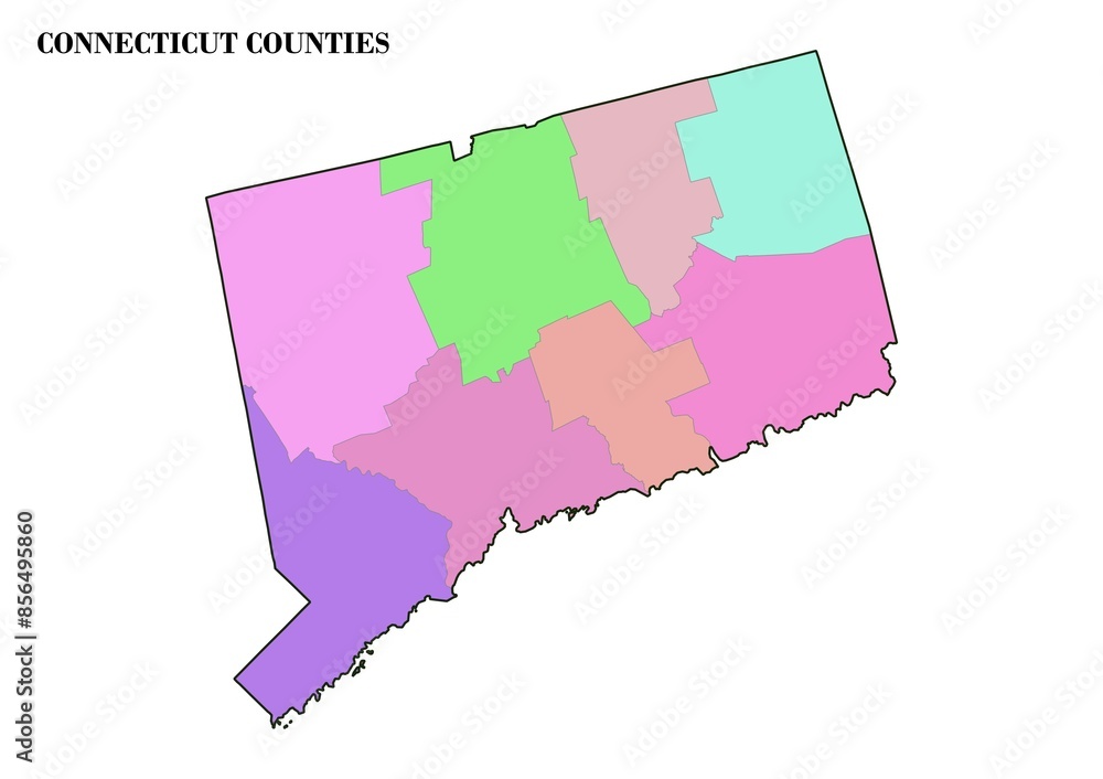 Connecticut Counties Map