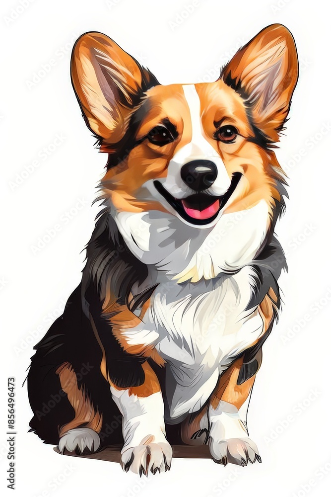Fototapeta premium AI Image Generator, Pembroke Welsh Corgi Dog