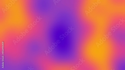 Colourful Violet and Orange bright blurry gradient abstract moving heat map background