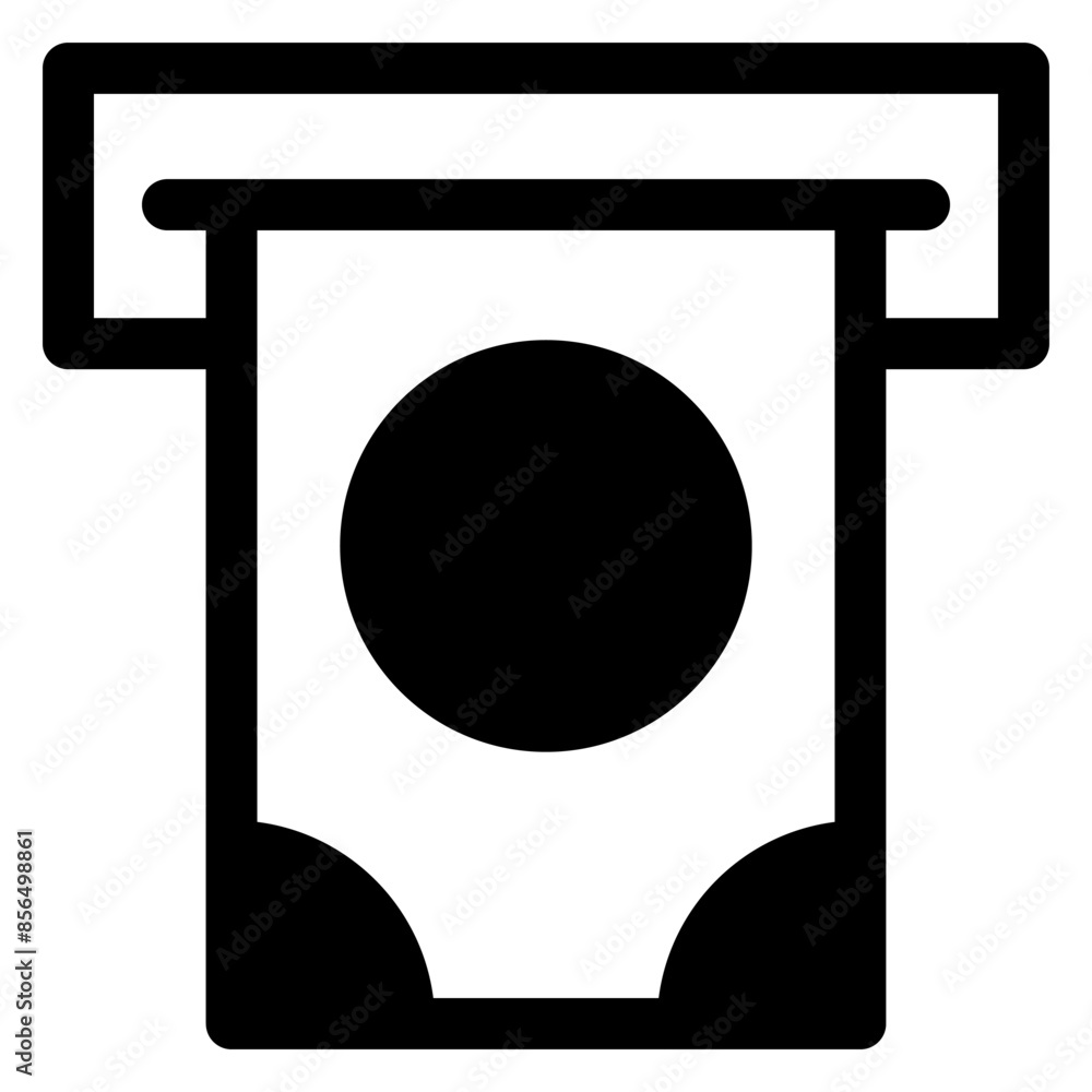 money glyph icon isolated on white background money glyph icon isolated on white background