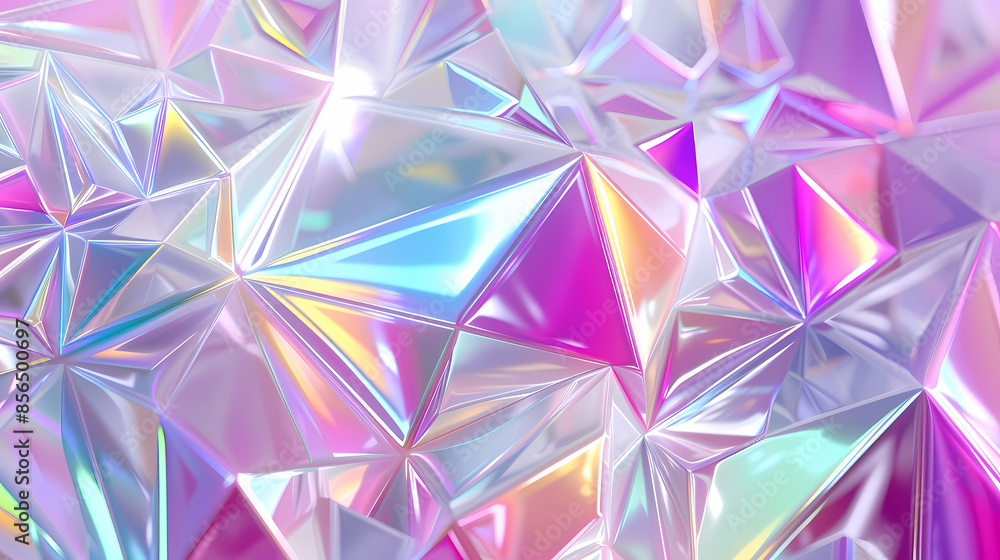 Rainbow background with shining triangles Rainbow background with shining triangles