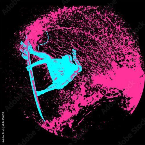 surfista, tabla de surf, vector, surf, ola, surfer, grafico, mar,  deporte