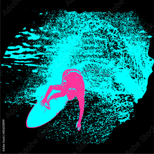 surfista, tabla de surf, vector, surf, ola, surfer, grafico, mar,  deporte
