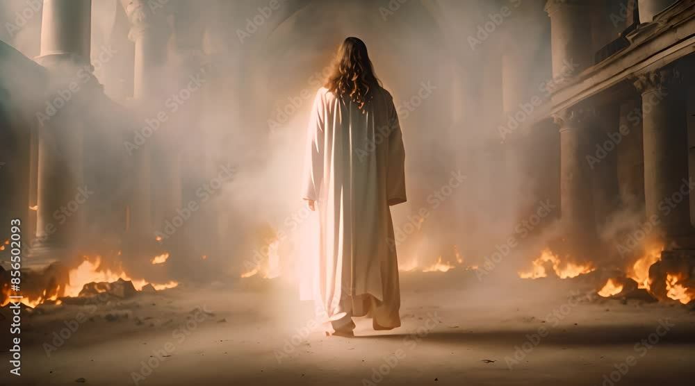 Apocalyptic themes of the Second Coming of Jesus and biblical prophecies. Concept Second Coming of Jesus, Biblical Prophecies, Apocalyptic Themes, Spiritual Awakening Apocalyptic themes of the Second Coming of Jesus and biblical prophecies. Concept Second Coming of Jesus, Biblical Prophecies, Apocalyptic Themes, Spiritual Awakening