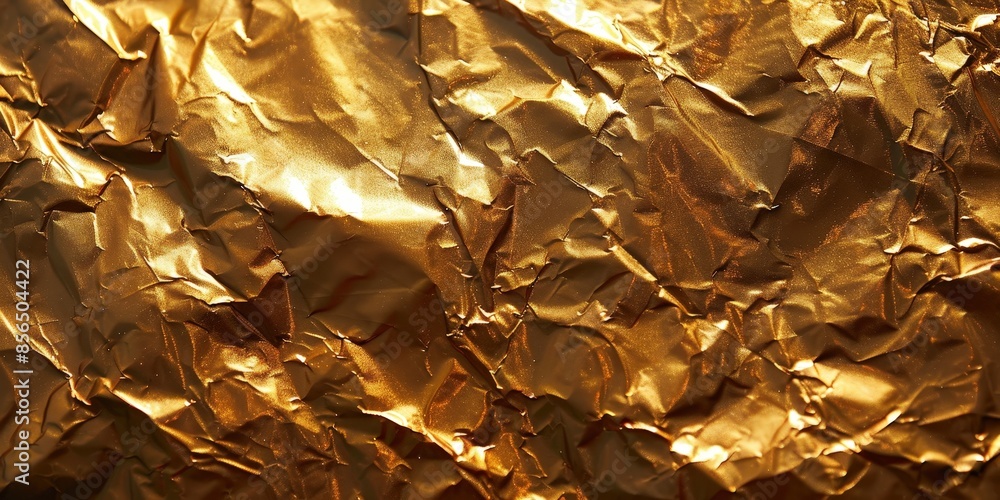 Golden Crumpled Texture Background Golden Crumpled Texture Background