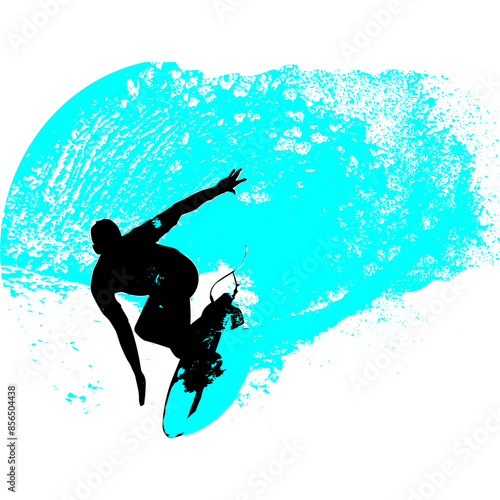 surfista, tabla de surf, vector, surf, ola, surfer, grafico, mar,  deporte