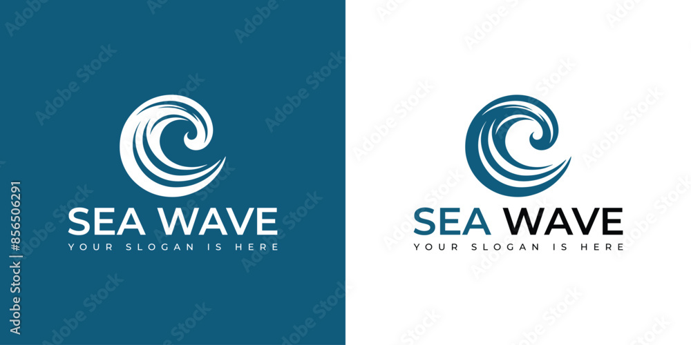 Sea Wave Logo Template Design Vector, Emblem, Design Concept, Creative Symbol, Icon Sea Wave Logo Template Design Vector, Emblem, Design Concept, Creative Symbol, Icon