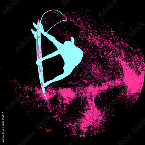 surfista, tabla de surf, vector, surf, ola, surfer, grafico, mar,  deporte
