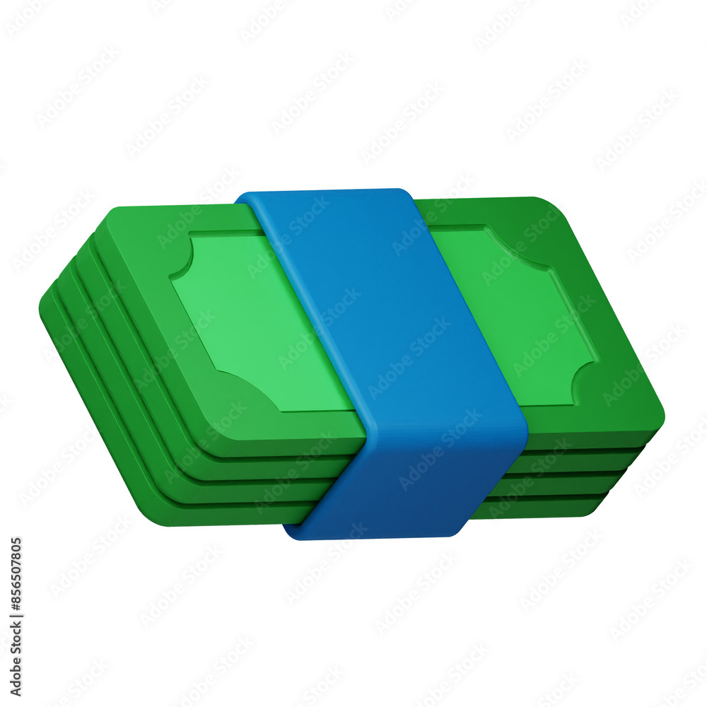 money 3d icon isolated on the transparent background money 3d icon isolated on the transparent background