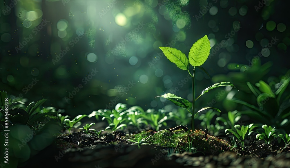 A Young Sprout in the Forest A Young Sprout in the Forest