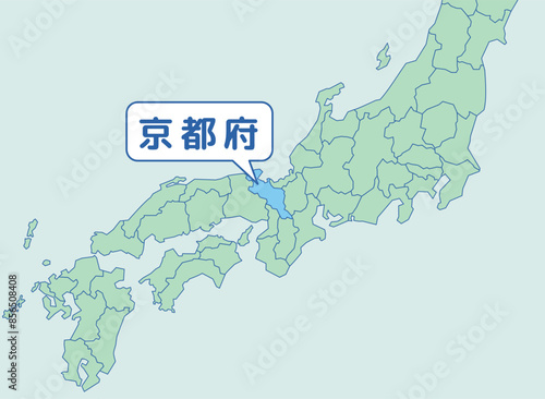 京都府　京都　地図
