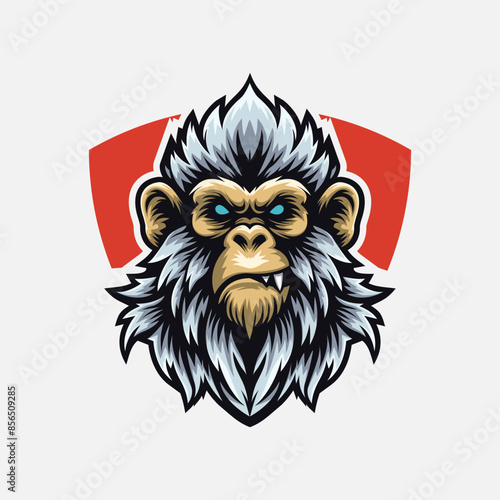 Fierce Monkey Mascot Graphic