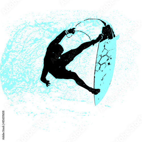 surfista, tabla de surf, vector, surf, ola, surfer, grafico, mar,  deporte