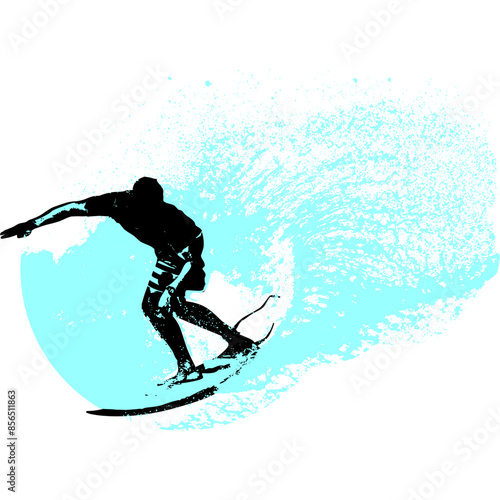 surfista, tabla de surf, vector, surf, ola, surfer, grafico, mar,  deporte