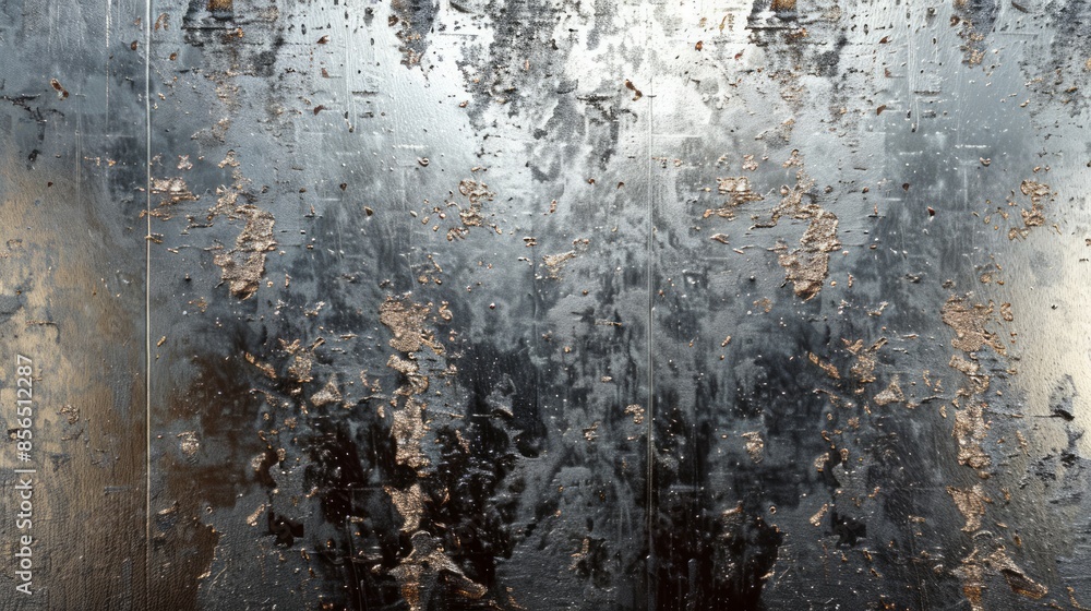 Fototapeta premium A wall with a lot of scratches and dents
