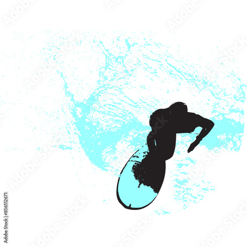 surfista, tabla de surf, vector, surf, ola, surfer, grafico, mar,  deporte