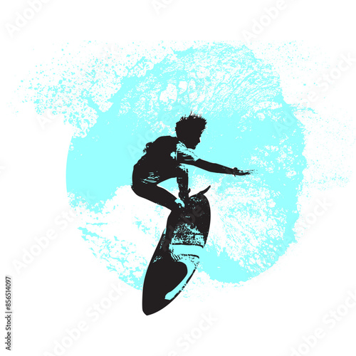 surfista, tabla de surf, vector, surf, ola, surfer, grafico, mar,  deporte