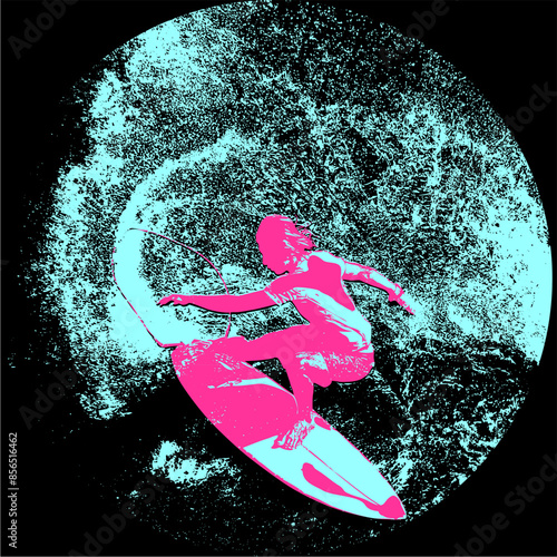 surfista, tabla de surf, vector, surf, ola, surfer, grafico, mar,  deporte